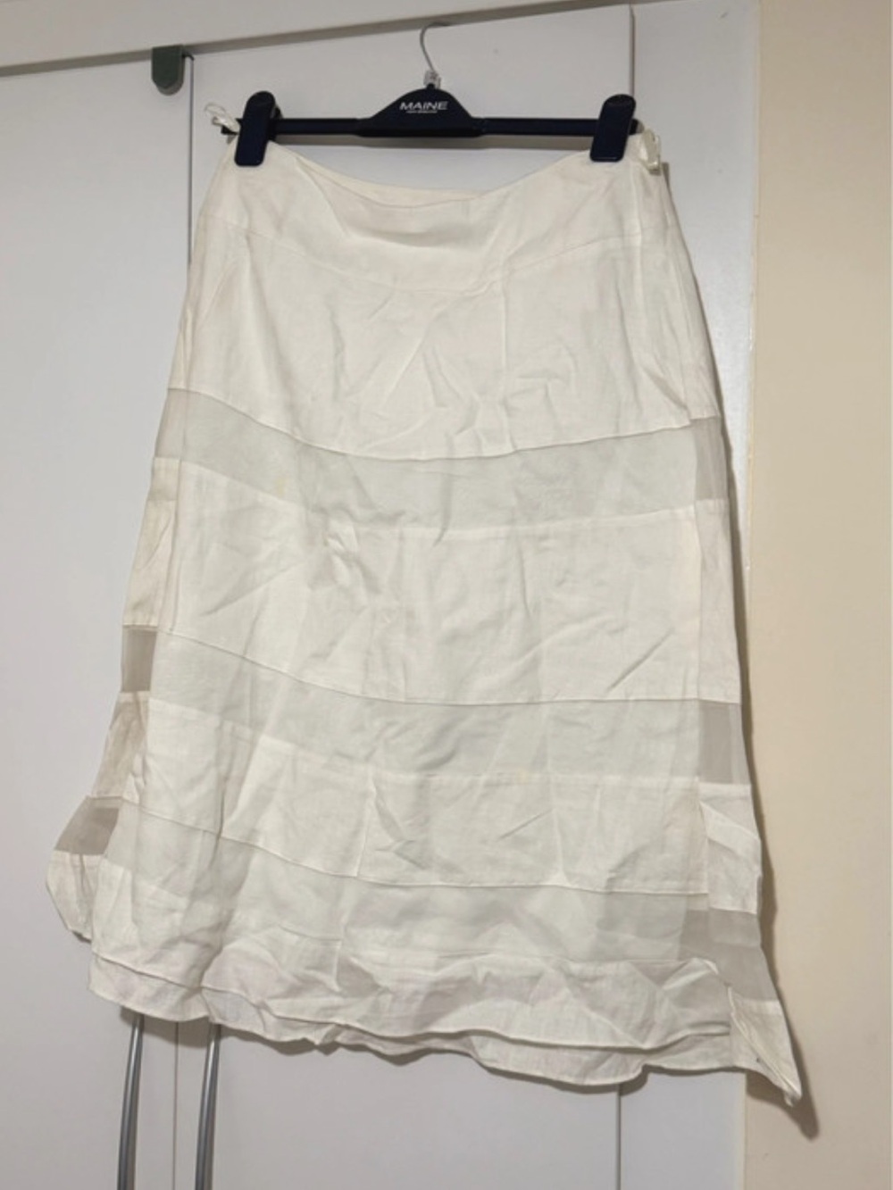 🎀Layered Cream A-Line Skirt - Unbranded